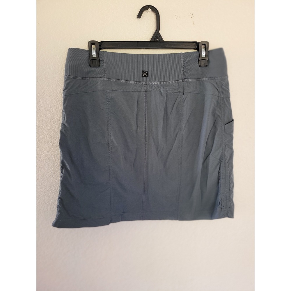 Prana Halle Skort II Charcoal Gray Athletic Hiking Skirt Built-in Shorts M #16 - Picture 4 of 9